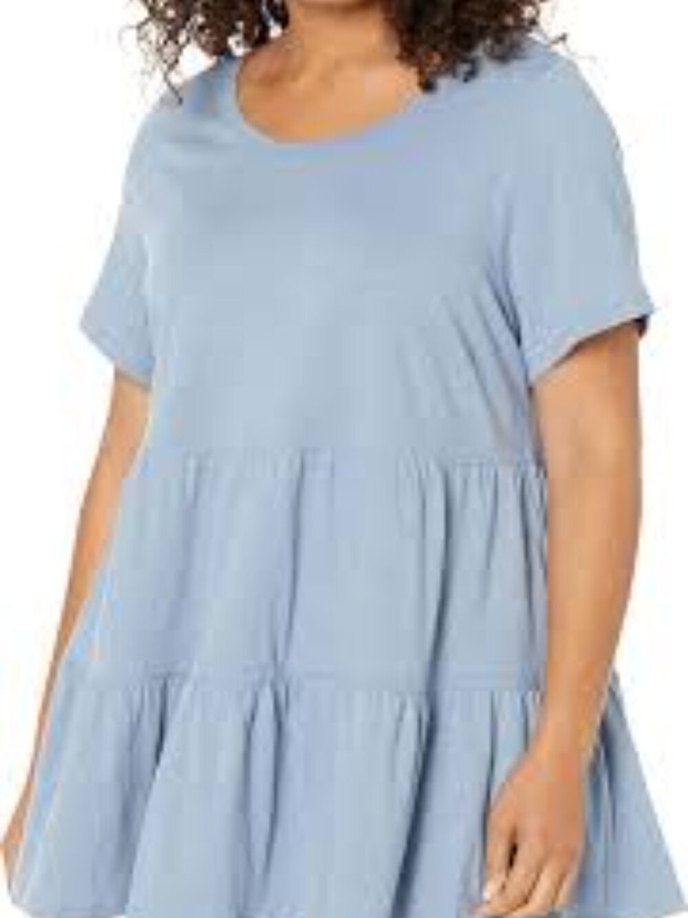 Evans Light Blue Plus Dress